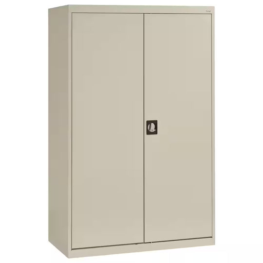 Elite Series 46 In. W X 72 In. H X 24 In. D 22-Gauge 5-Shelf Steel Freestanding Garage Storage Cabinet in Putty