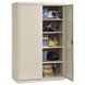 Elite Series 46 In. W X 72 In. H X 24 In. D 22-Gauge 5-Shelf Steel Freestanding Garage Storage Cabinet in Putty