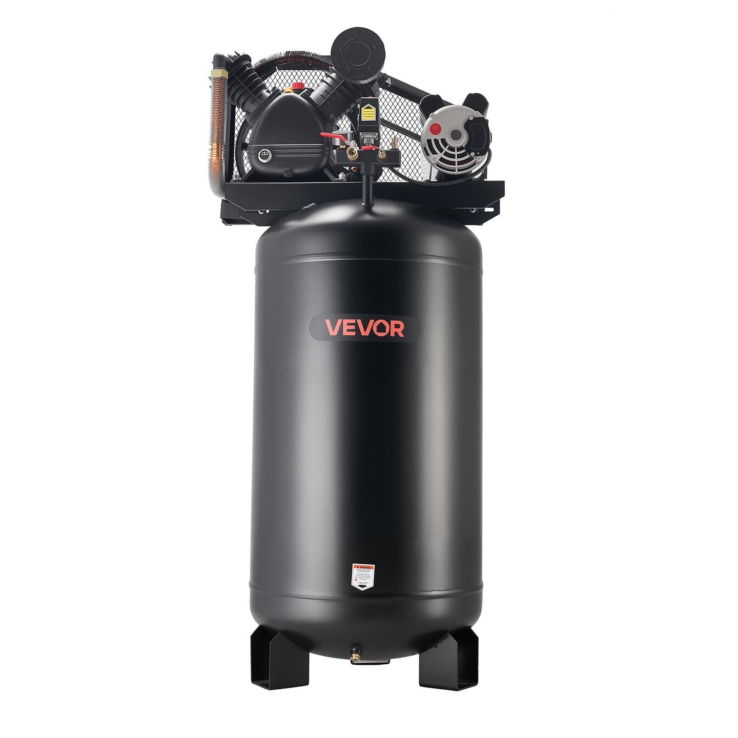 VEVOR 80 Gallons Heavy-Duty Air Compressor 5HP 10 SCFM at 90PSI Oil-Lubricated