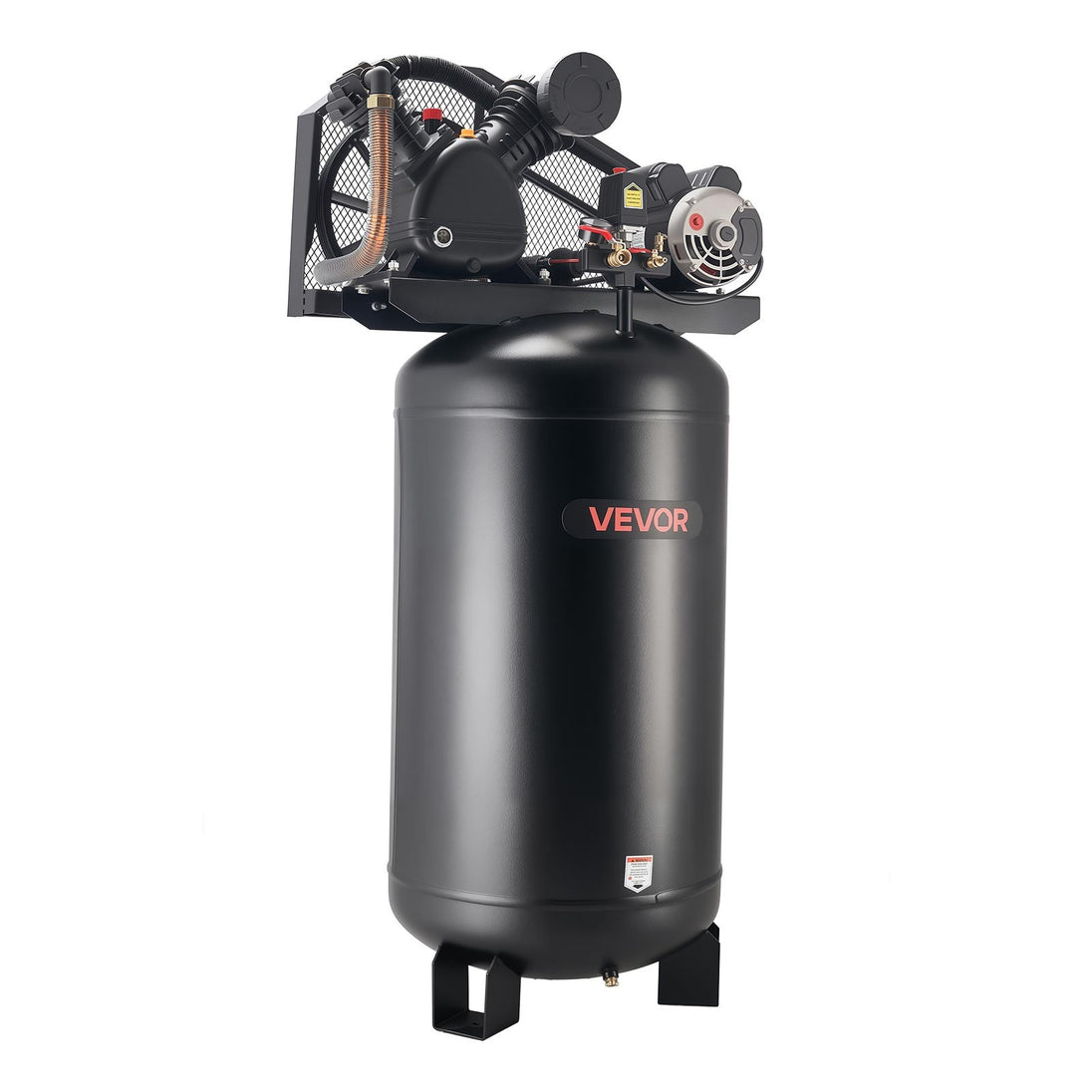 VEVOR 80 Gallons Heavy-Duty Air Compressor 5HP 10 SCFM at 90PSI Oil-Lubricated