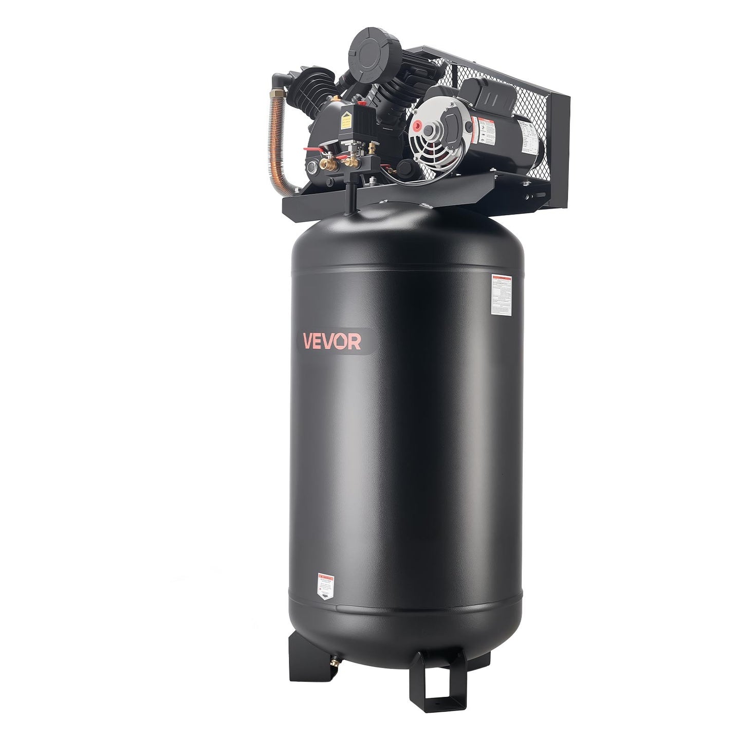 VEVOR 80 Gallons Heavy-Duty Air Compressor 5HP 10 SCFM at 90PSI Oil-Lubricated